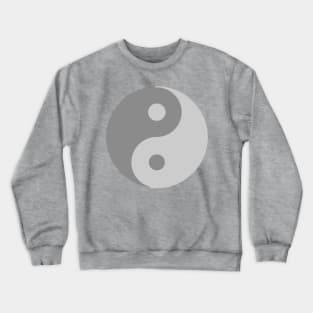 Yin Yang Shades of Gray Crewneck Sweatshirt